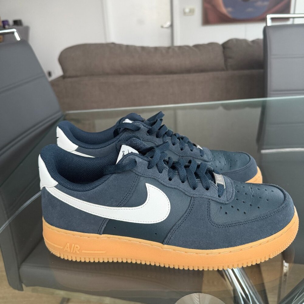 Nike Air Force 1 '07 LV8 'Gum Pack - Armory Navy' | Blue | Men's Size 10